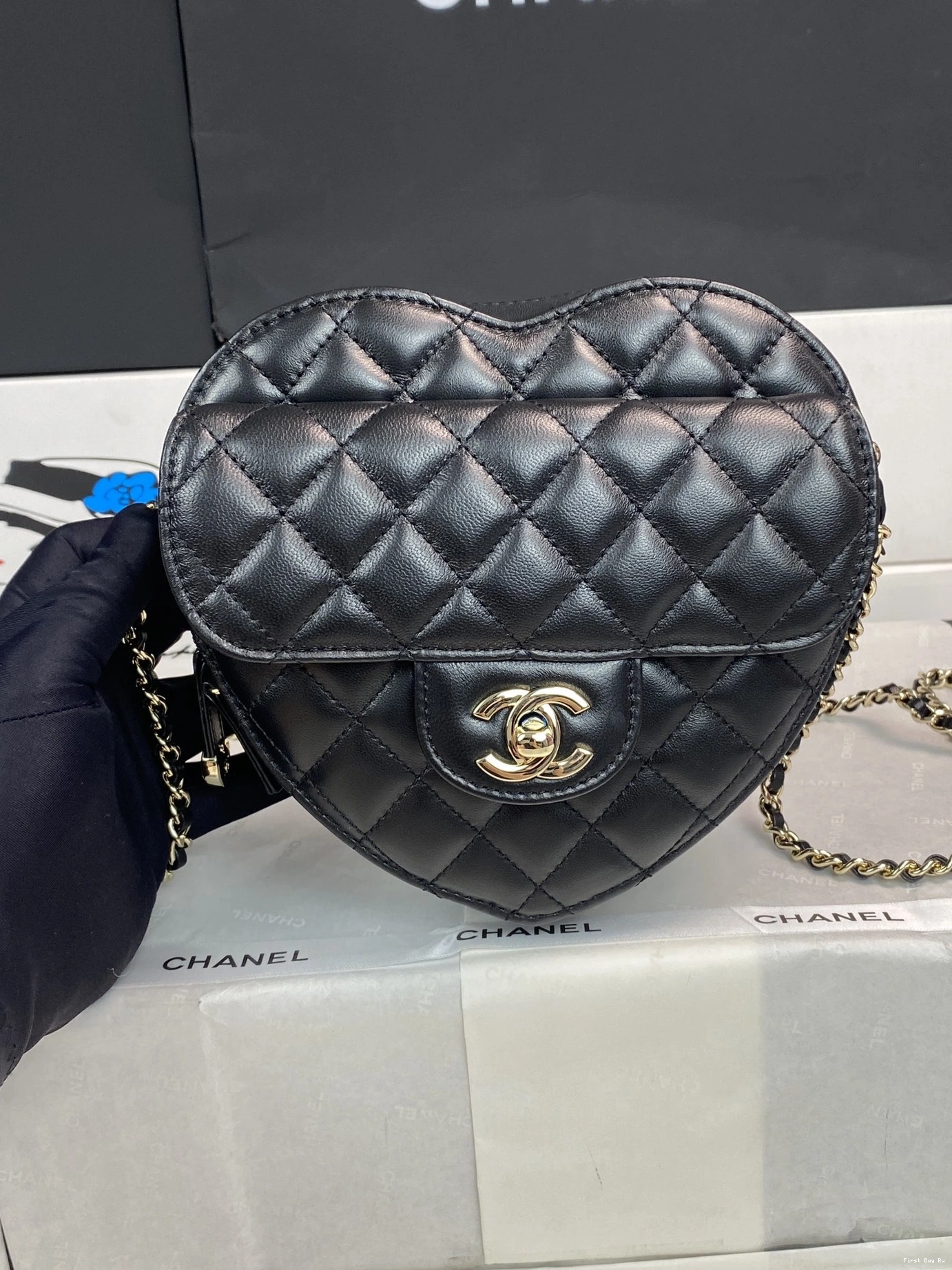 Firstbag Ru CHANEL Heart Bag-18*16.5*6.5CM 0811